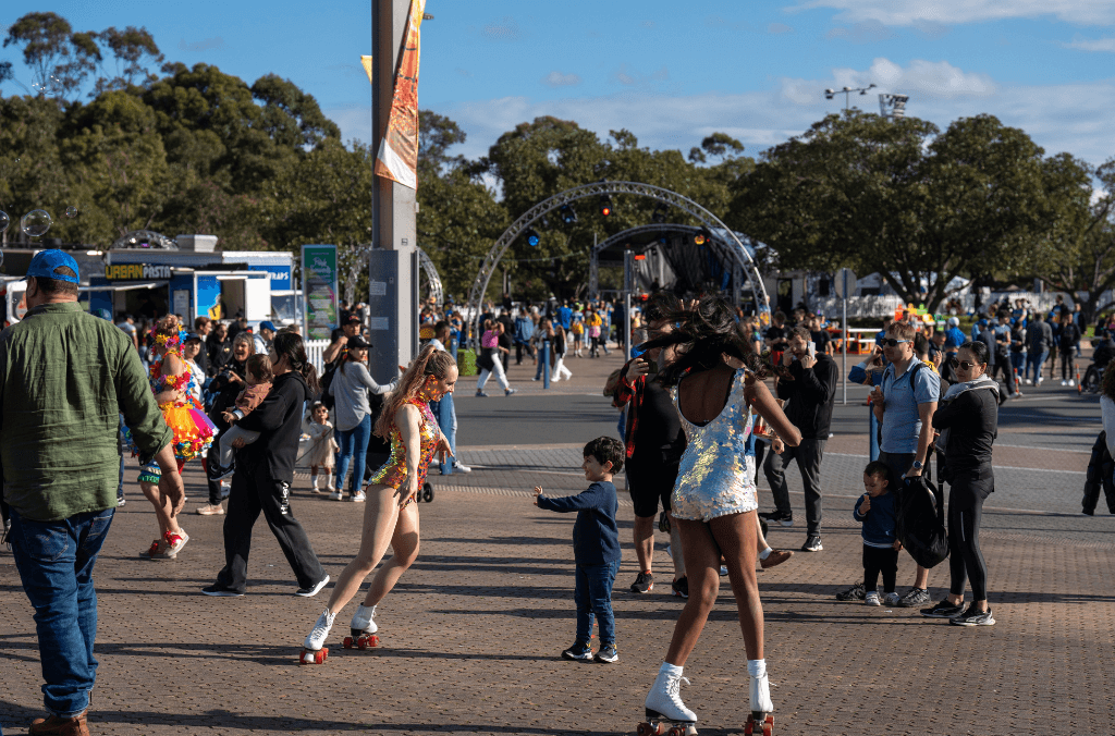 Plaza Areas and Olympic Boulevard